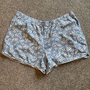 Draper James X Lands' End Chambray Floral Shorts - size 3X